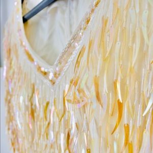 Vintage Hand-Beaded Silk Dress